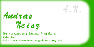 andras neisz business card